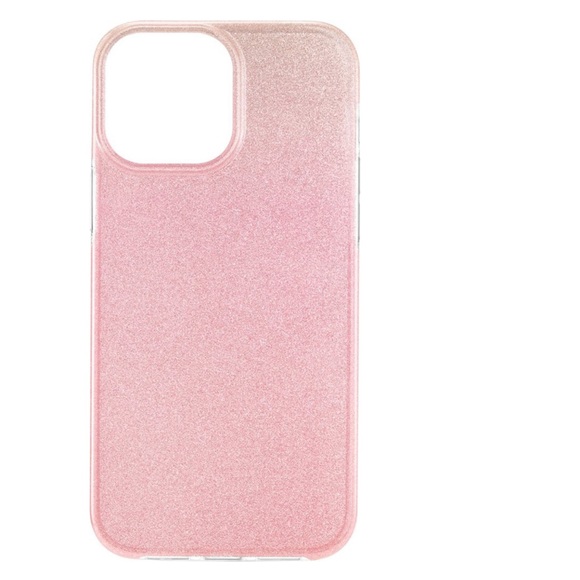 INSIGNIA Pink Gradient Ombre Glitter iPhone 12 13 PRO MAX Hard Case - Picture 5 of 10